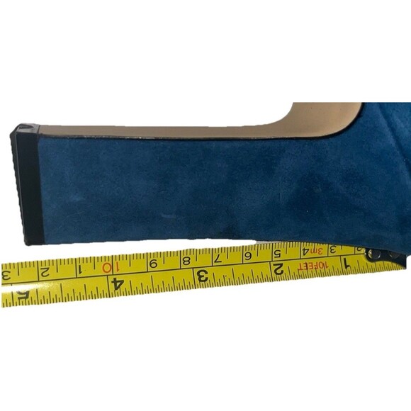 Marc Fisher Ltd Blue Suede Pointed Toe High Heel Ankle Boot Women's Size 10 - Picture 10 of 10